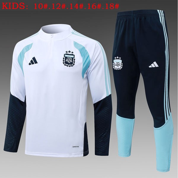 Ninos Sudadera De Training Argentina 2026/27 Blanco